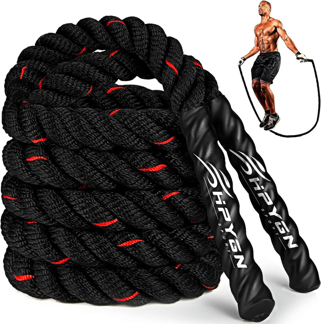 Jump Rope, Weighted Jump Rope for Men women, 2.8lb 3.8lb 5lb Heavy Skipping Rope for Exercise, Adult Jumpropes for