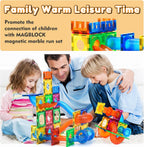 85PCS Marble Run Magnetic Tiles Toy Building Blocks STEM Ages 5+
