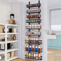 Over The Door Pantry Organizer，9-Tier Over The Door Organizer with Adjustable Basket，Metal Hanging Pantry Organizers