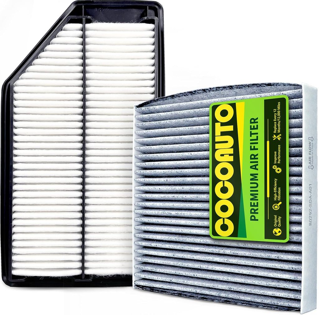 Cabin Engine Air Filter Kit for Odyssey (2011-2017) | Replaces OE 17220RV0A00 CA11042 80292SDAA01