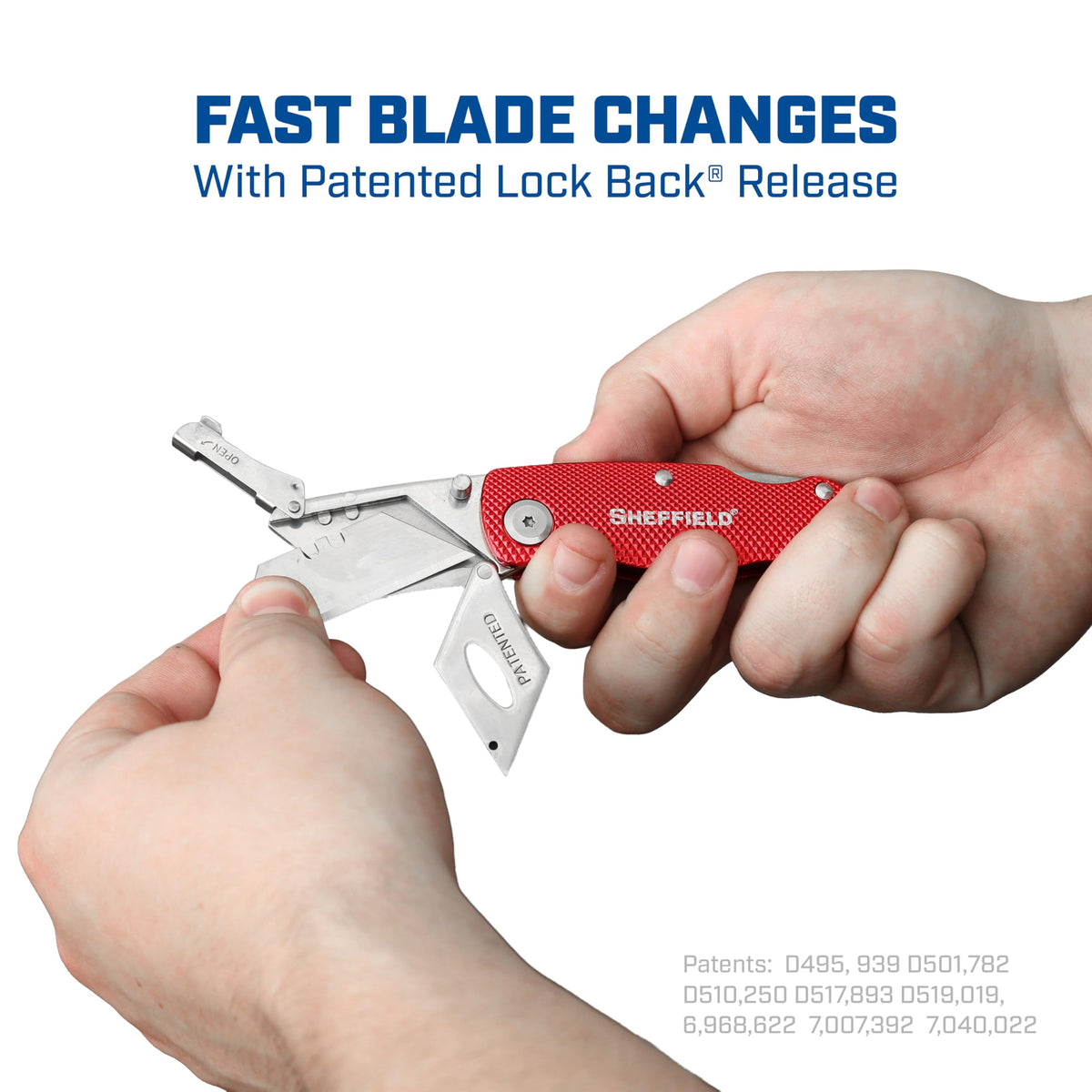 Folding Utility Knife, Accepts Standard Utility Knife Blades