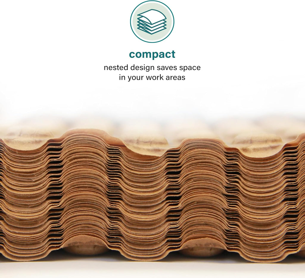 Paper Bubble Wrap Sheets for Packing, Moving, & Shipping - 12" x 24" x 500' - Eco-Friendly Kraft Bubble Paper