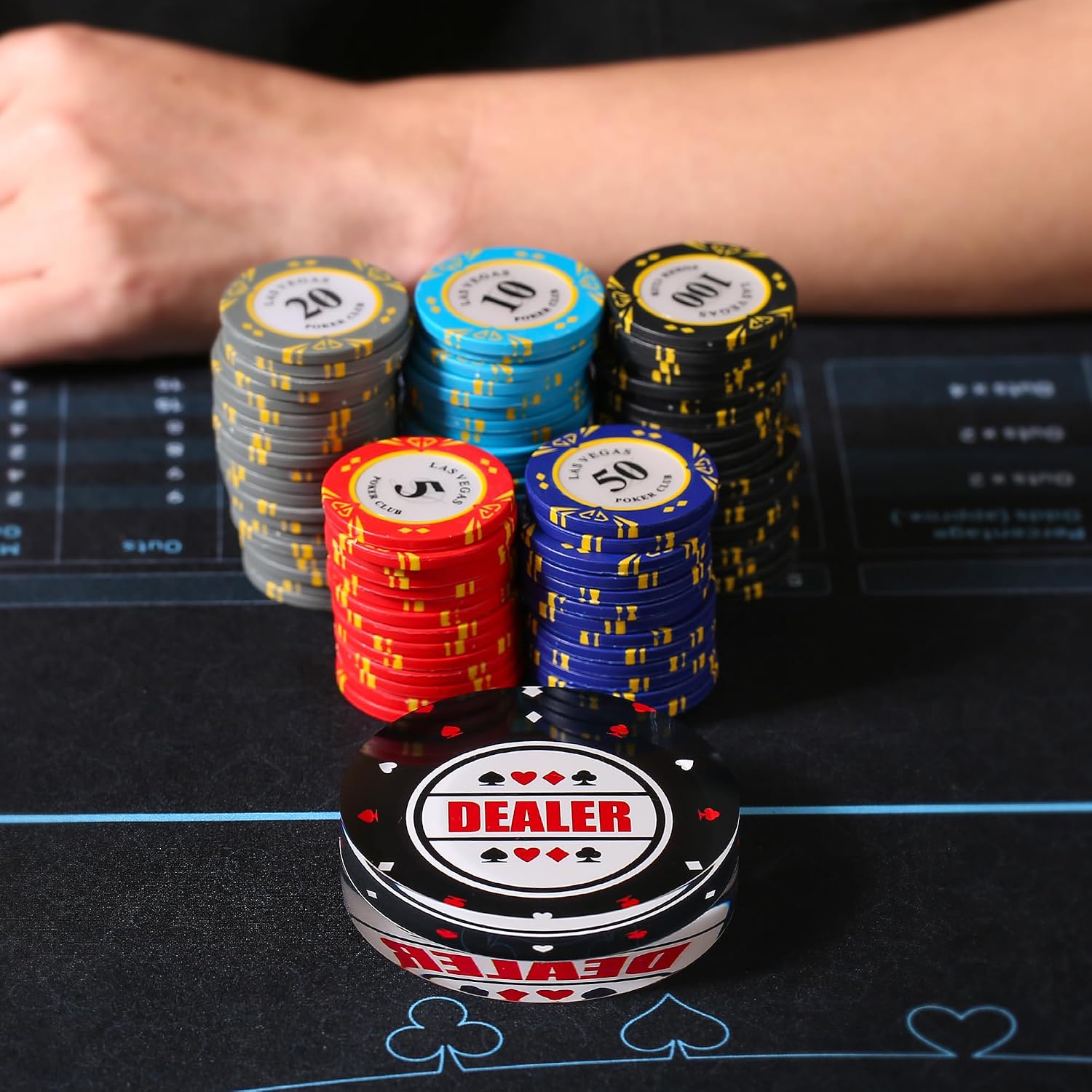 Acrylic Poker Dealer Button - Professional Casino-Grade Accessory for Home Games & Tournaments, Poker Gifts for Men