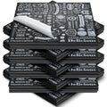 600 Pcs 12 x 12 Inch Deli Wax Paper Sheets, Black