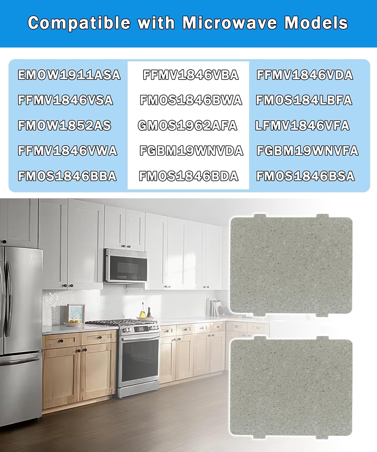 5304523276 Microwave Waveguide Cover | Fits For Electrolux Frigidaire,Replaces AP6979923,PS12746600,EAP12746600,Pack