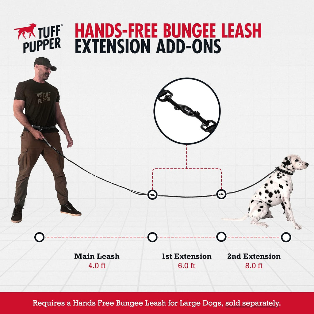 Hands Free Bungee Dog Leash, Waist Belt for Running & Walking
