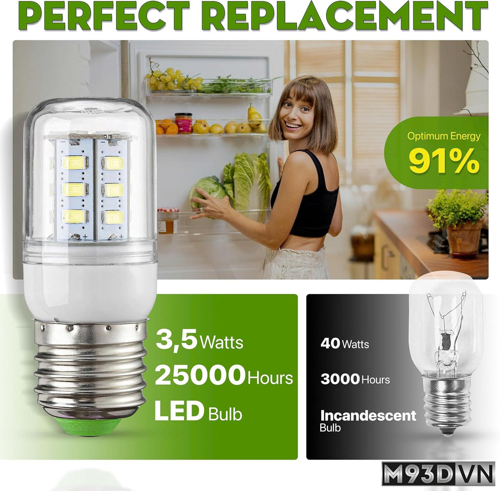 AZH Light Bulb Replacement for Frigidaire LFSS2312TF1 LFSS2312TF2 LFSS2612TE1 LFSS2312TF4 LFSS2312TP0 LFSS2612TE2 LFSS2312TP1 LFSS2312TP2 LFSS2312TP4 LFSS2612TD0 LFSS2612TD1 LFSS2612TE0 Refrigerator
