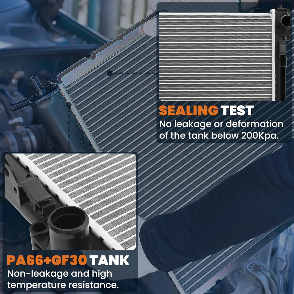 KUIPERAUTO Aluminum Radiator Compatible for 2009-2018 Dodge Ram 1500 2500 3500 Compatible for 2019 Dodge Ram 1500 Classic 3.6L 5.7L V6 V8 Replace# CU13129