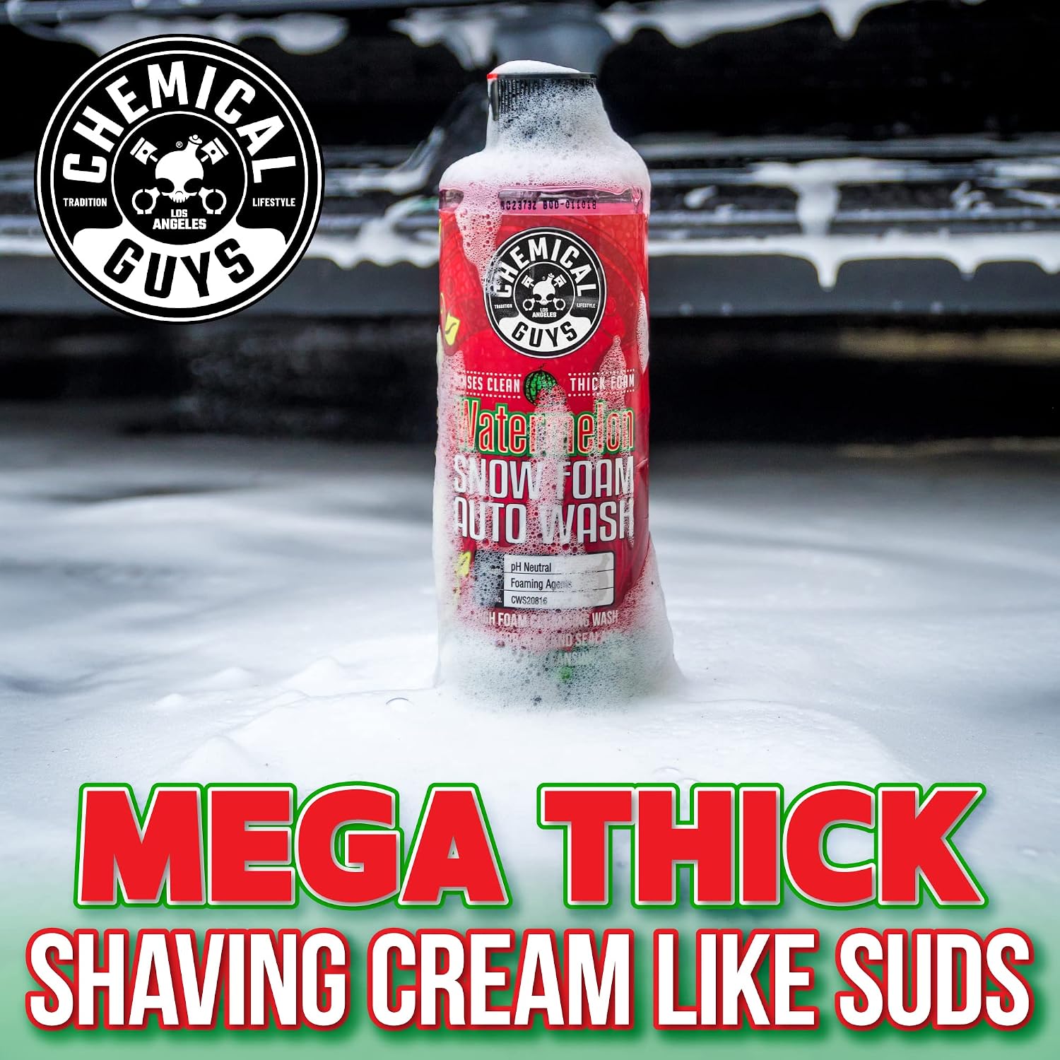 Watermelon Snow Foam Car Wash Soap for Foam Cannons, 16 oz