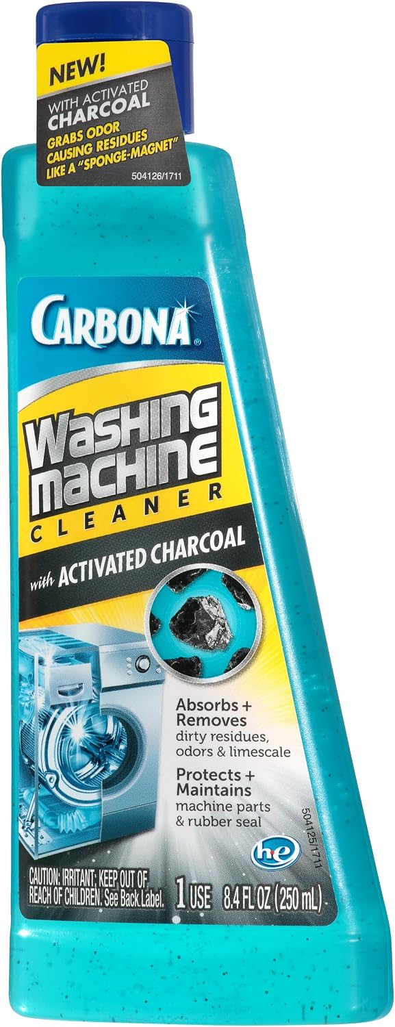 Washing Machine Cleaner with Activated Charcoal, 8.4 FL Oz, 1 Pack
