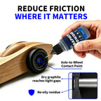Breliter Graphite Powder, 0.5 oz Dry Lubricant for Locks, Hinges & Chains