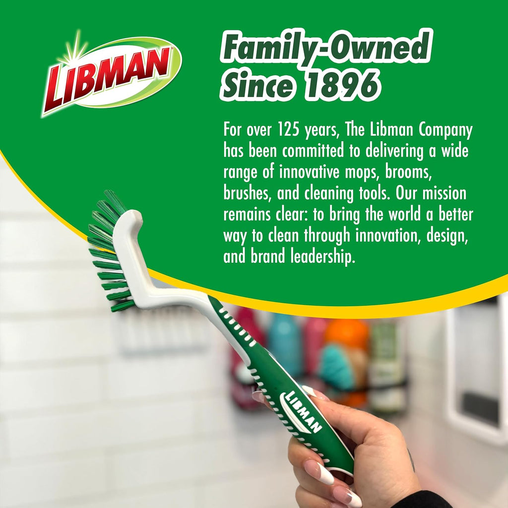 Libman Scrub Brush Kit | Cleaning Brush | Tile & Grout Brush | Small Scrub Brush | Power Scrub Brush | Carpet Brush |