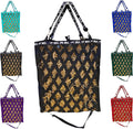 Double Side Open Slow Feeder Hay Bag - Diamond shaped Obliquely Placed Webbing (Black)