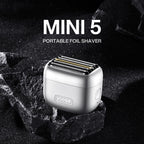 MINI5 Foil Shaver, Portable Electric Razor for Men, Silver