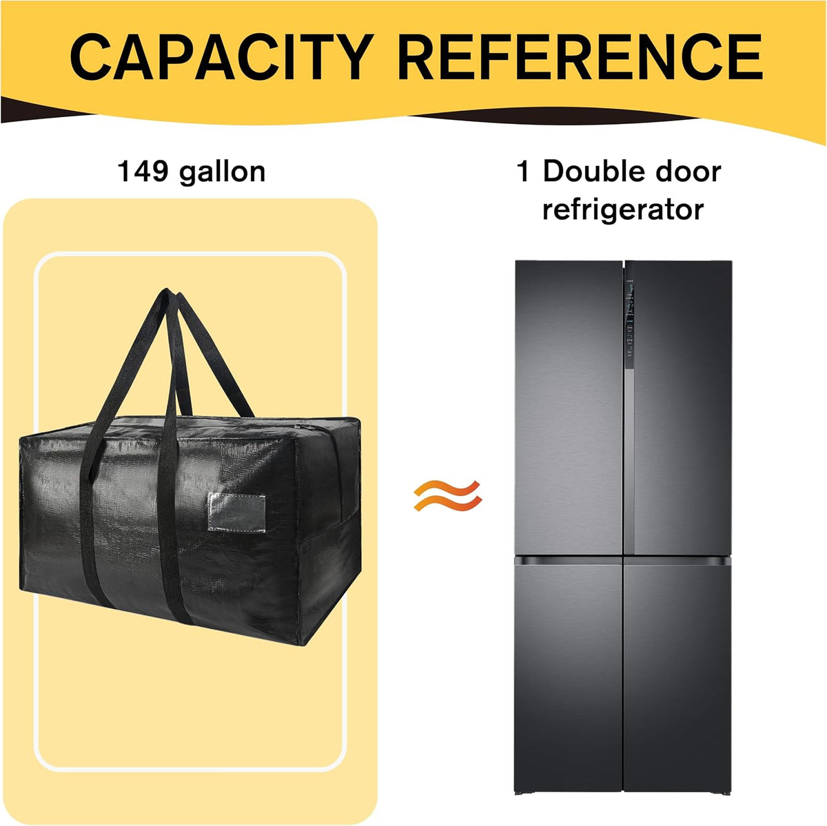 Heavy Duty Extra Large Moving Bags,149 Gallon 2Pack