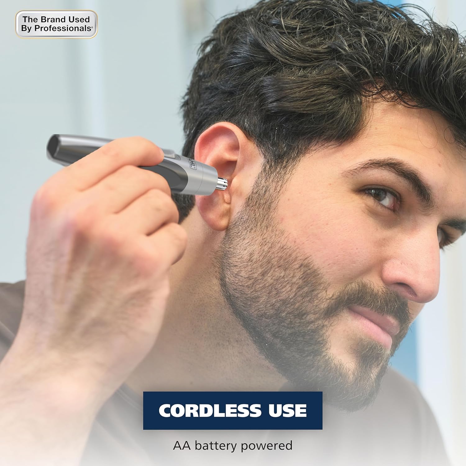 Clipper Battery Operated Precision Ear & Nose Hair Trimmer for Men | Travel-Ready Aa Battery Ear And Nose Hair