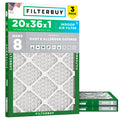 20x36x1 Air Filter MERV 8 Dust & Allergy Defense (3-Pack)