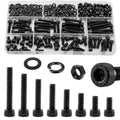 280Pcs UIETUIL M5 Hex Socket Head Cap Screws Kit, M5x8-35mm, 12.9