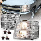 Fits for 07-13 Chevy Silverado Headlight & LED Tail Light Assembly