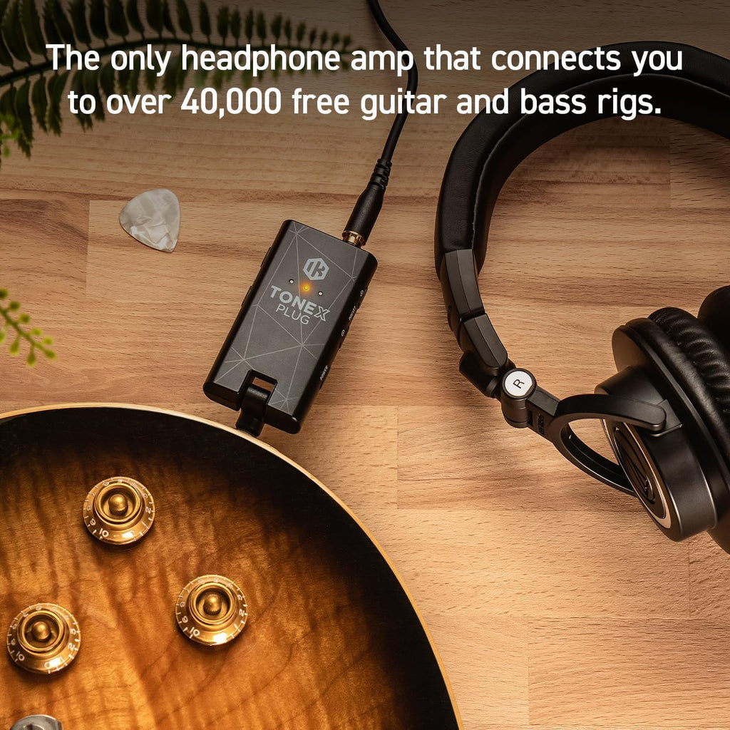 TONEX Plug: Portable AI-Powered Guitar & Bass Headphone Amplifier with 40,000+ Tone Models, USB-C Audio Interface