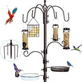 6-Hook Bird Feeding Station, 94 Inch Bird Feeder Pole for Outdoors