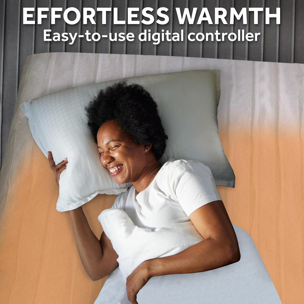Polyester Wi-Fi Connected Mattress Pad, Electric Blanket, 10 Heat Settings, Full Size