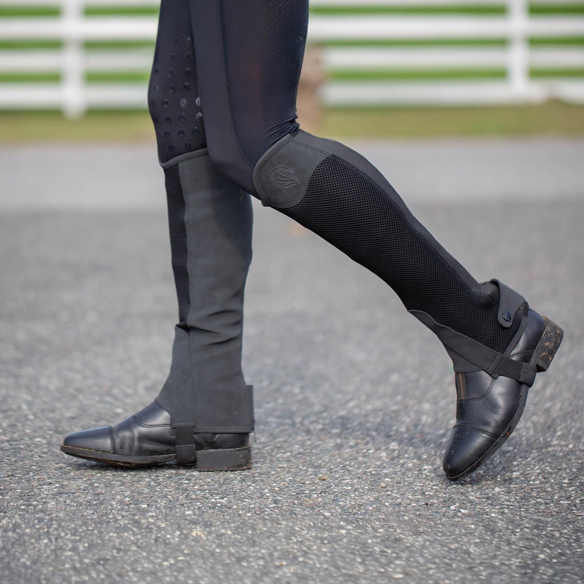 Freya Womens NordicAir Tech Equestrian Half Chaps for Horseback Riding | Breathable Mesh