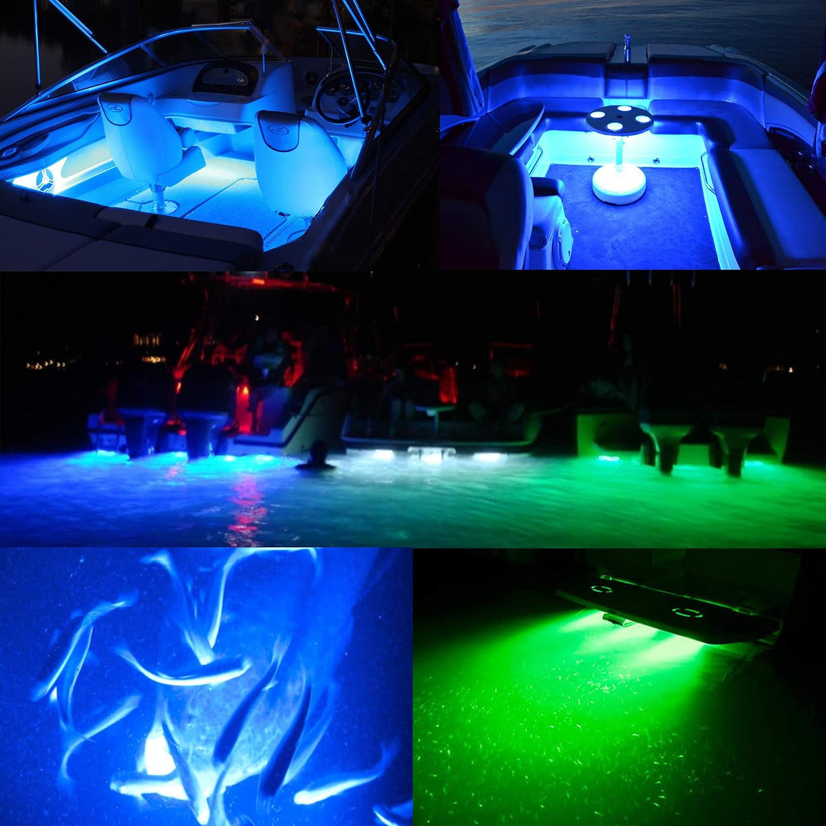 HUSUKU LED Marine Courtesy Lights 3inch 18LED 1200LM Boat Interior Light
