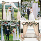 Wooden Wedding Arch Frame Square Wood Arch Backdrop Stand 7.2ft