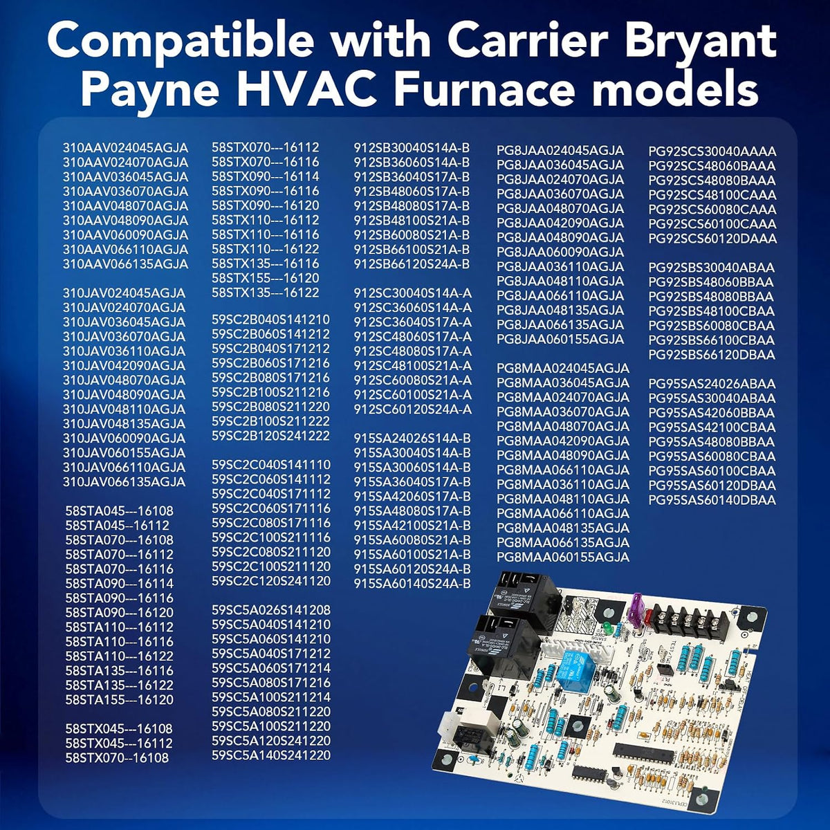 HK42FZ061 Control Board Replacement for Carrier Bryant Payne HVAC Furnaces