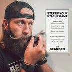Mustache Wax Stick, Straight Up, Unscented, 0.35 oz