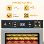 400W Food Dehydrator with 10 Trays for Jerky, Fruit, Veg, Meat