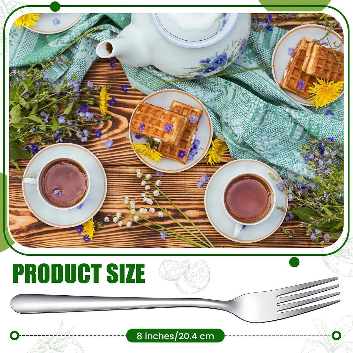 400 Pcs Stainless Steel Dinner Forks Set, 8 Inch Bulk Metal Forks