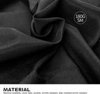 90x132 Inch Black Tablecloth for 6-8 Foot Rectangle Tables
