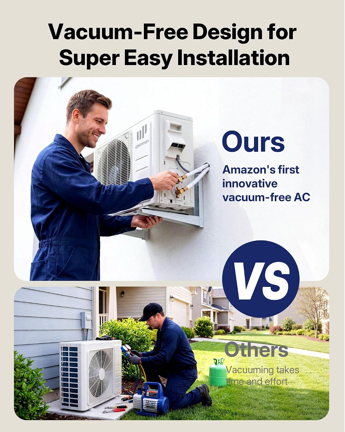 12,000 BTU DIY Mini Split AC & Heat Pump 230V, No Vacuum Required | Pre-Charged System, 18 SEER2 Ductless Inverter