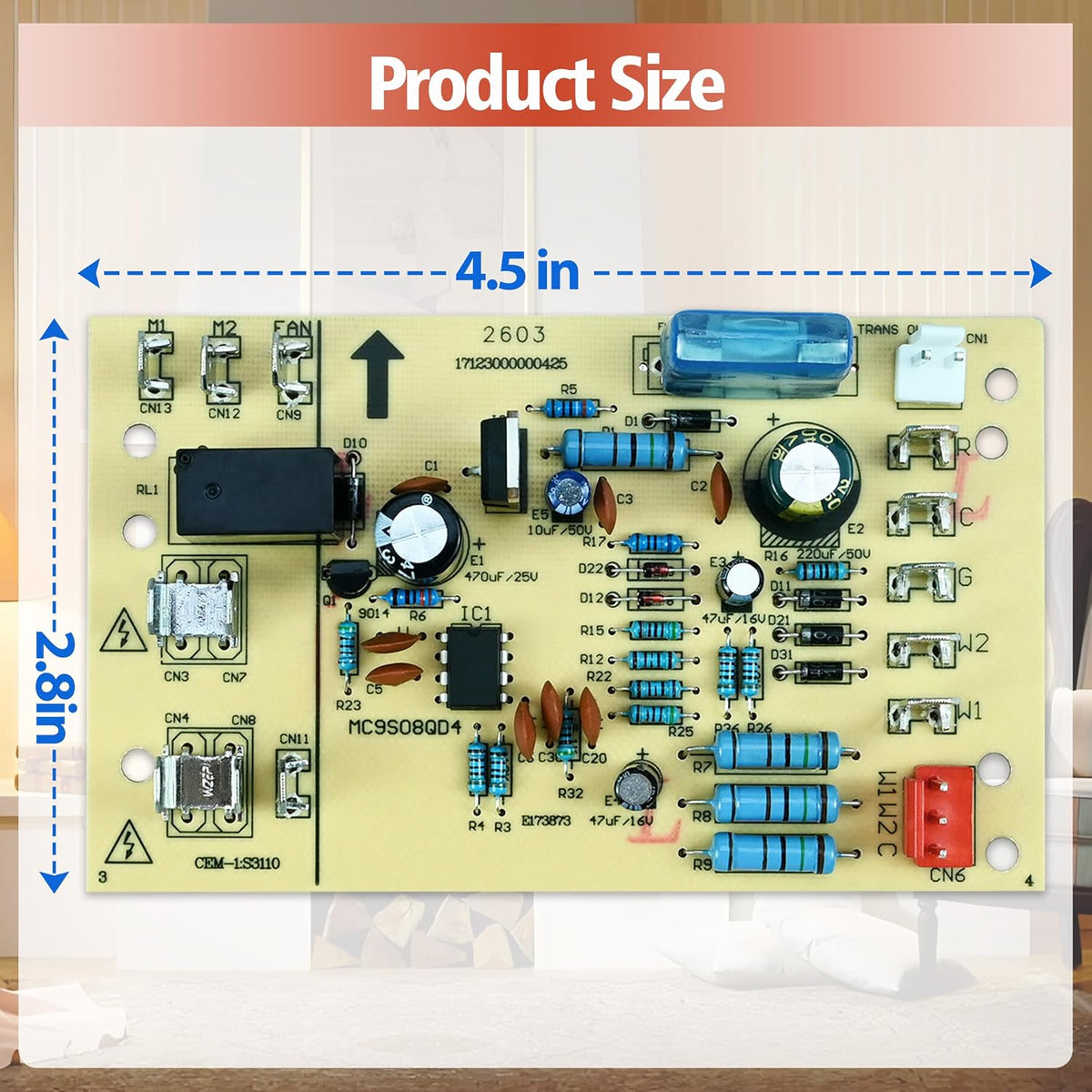 BRD05765 Control Board Replacement for Trane BRD5765 PCB Main Control Board