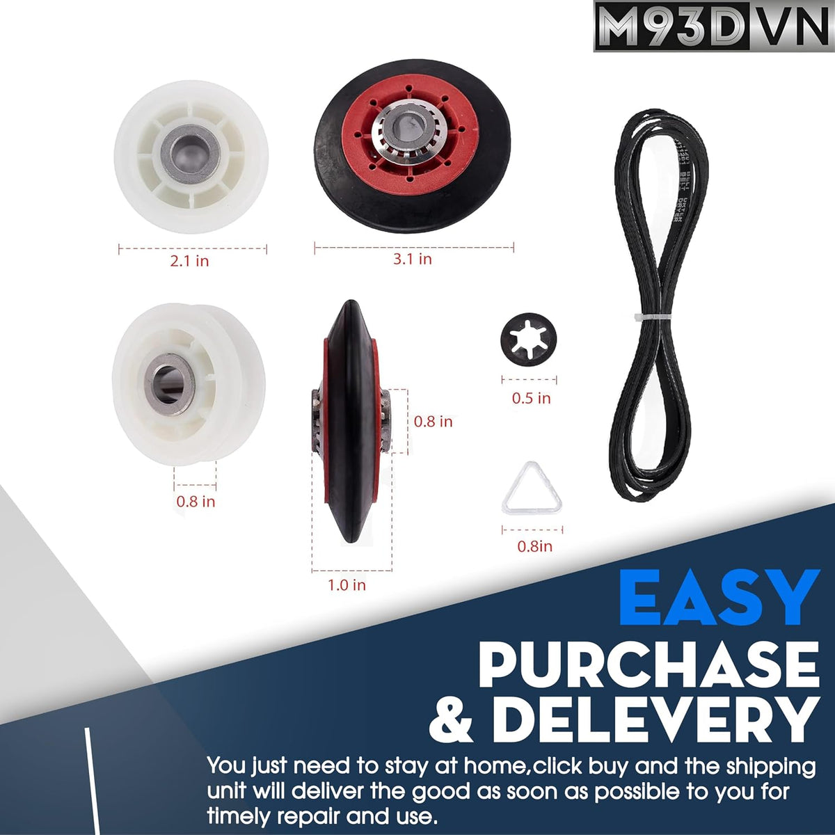 MGD5100DW MED7000XG0 WED9050XW0 MED8200FC1 Dryer Repair Kit For Whirlpool