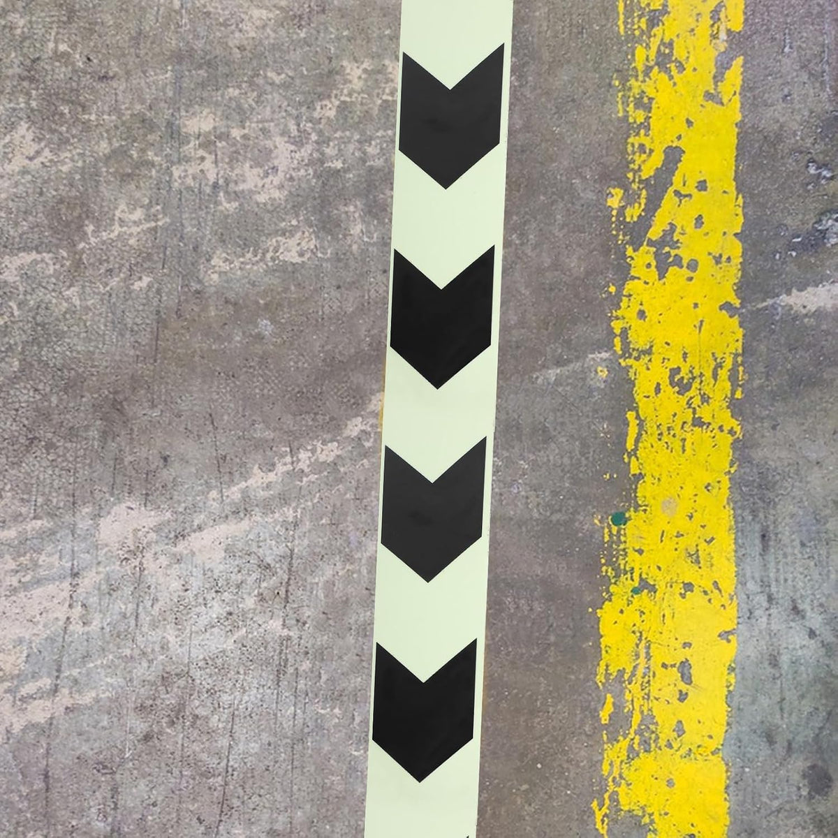 Glowing Arrow Warning Tape Roll for Warehouses and Offices PET