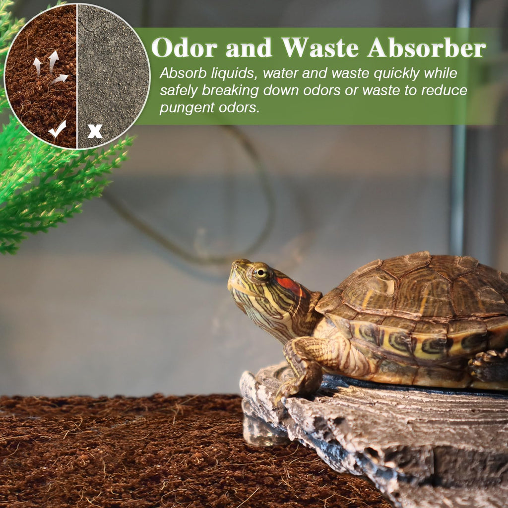 1 Pack Coconut Fiber Substrate, Premium Coco Coir Reptile Substrate