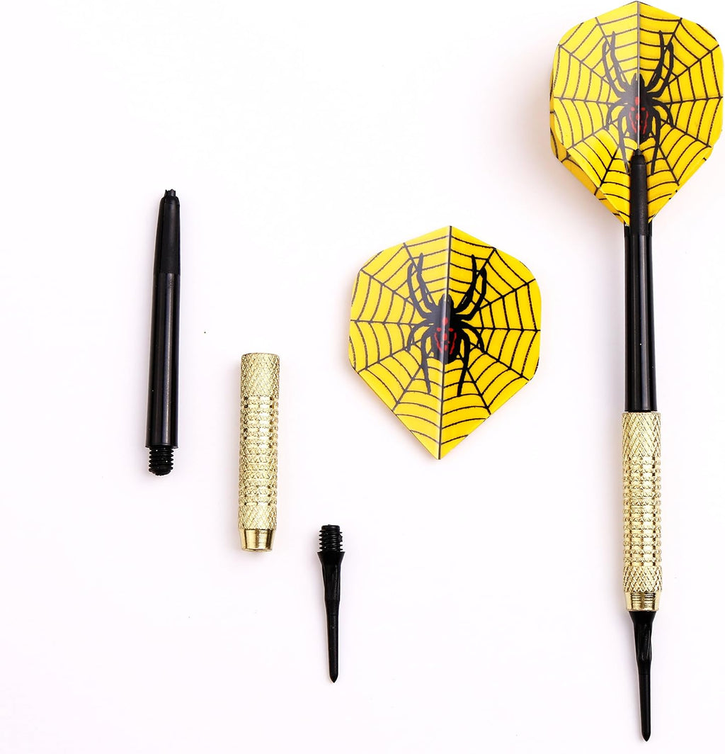 Soft Tip Darts for Electronic Dartboard Plastic Point Dart with Standard Dart Flights 18 Darts