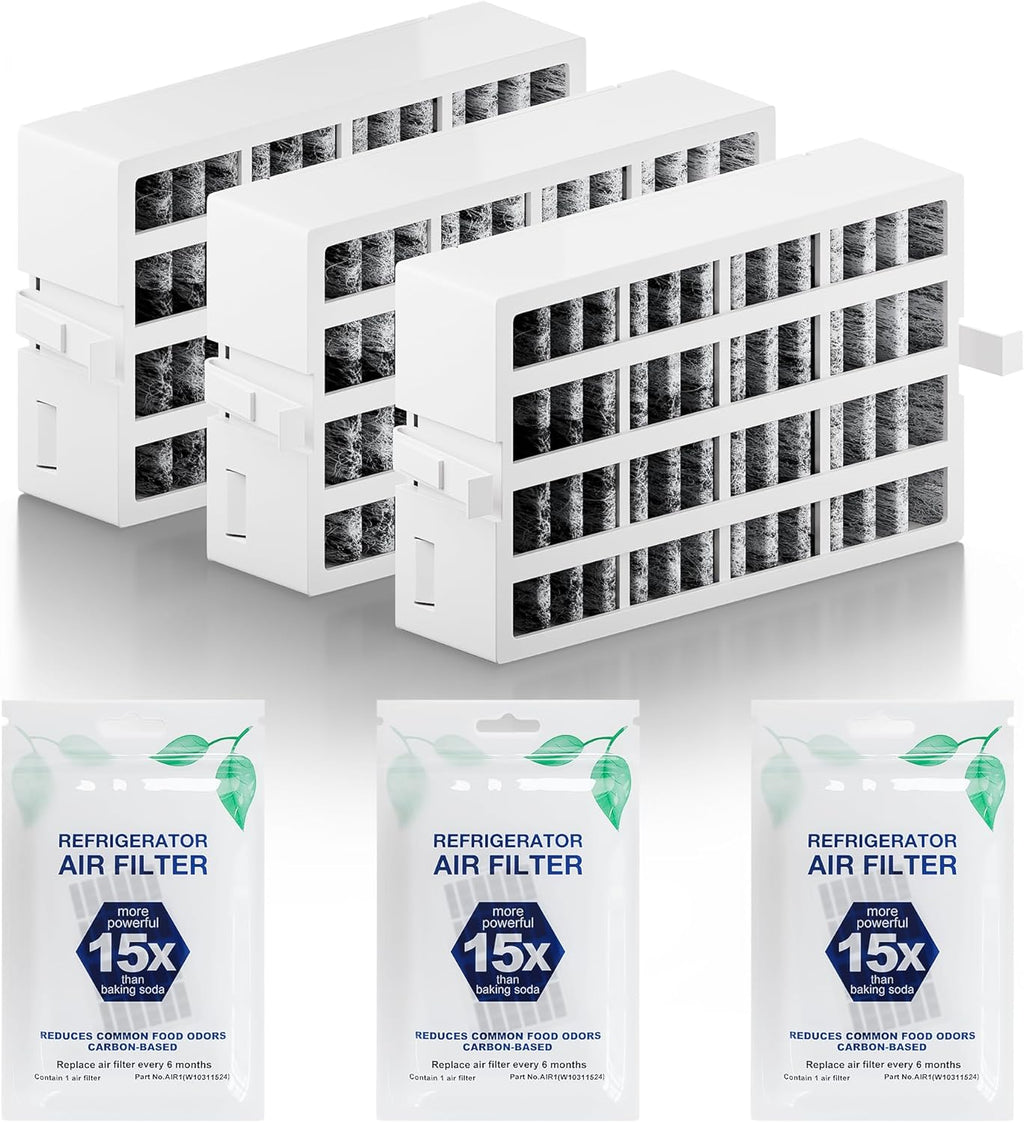 3 Pack W10311524 AIR1 Refrigerator Air Filter Replacement for Whirlpool