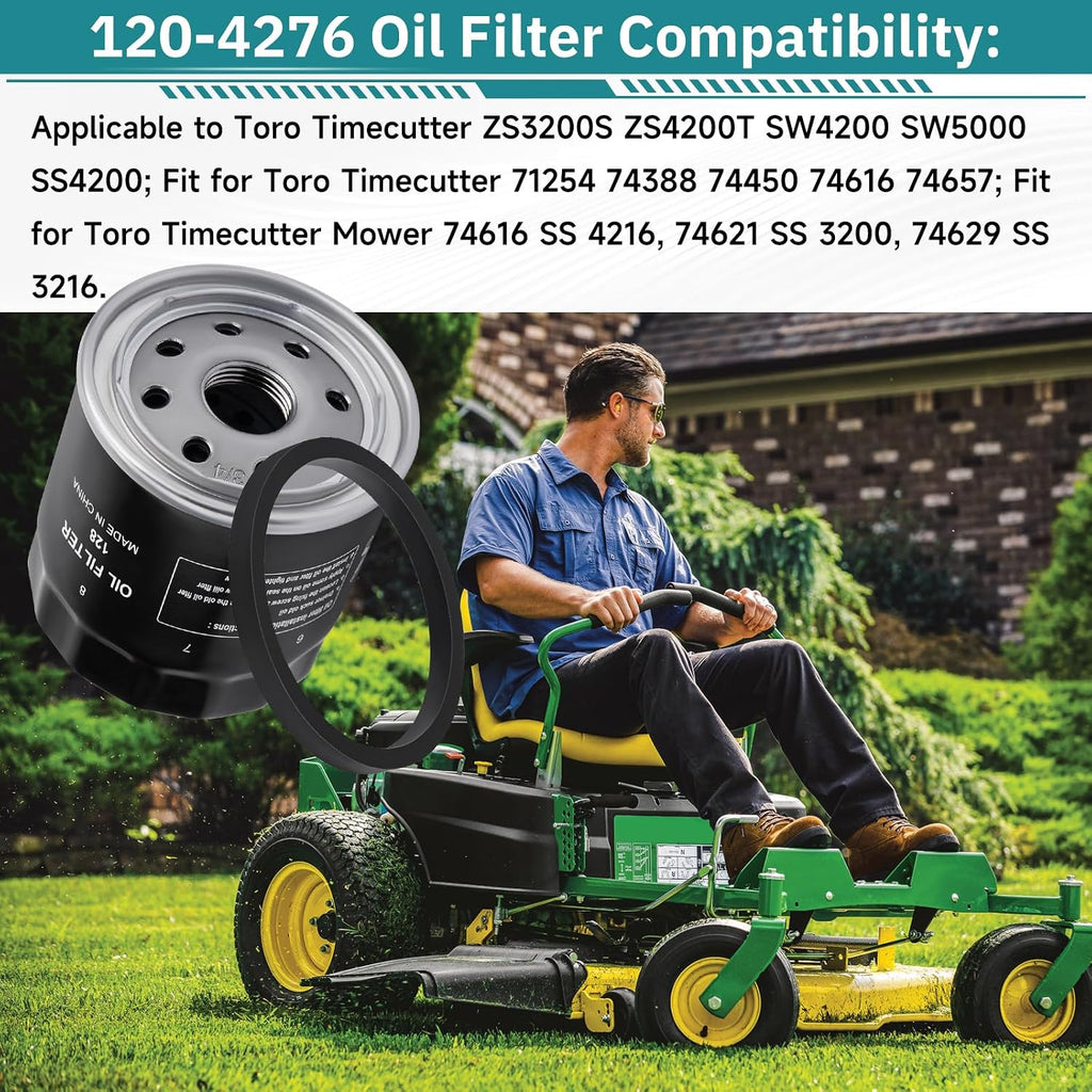 120-4276 136-7848 Oil Filter for Toro E-Series, Timecutter (1pc)