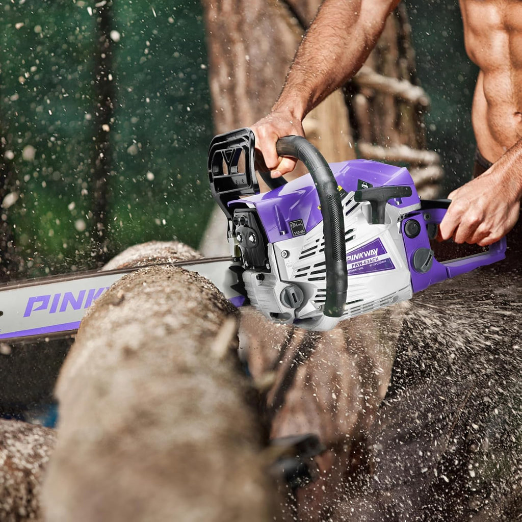 2-cycle 63CC Chainsaw Saw Gas Powered 20" Chain Saws Cordless Petrol Saw Handheld Chainsaw for Cutting Wood Trees