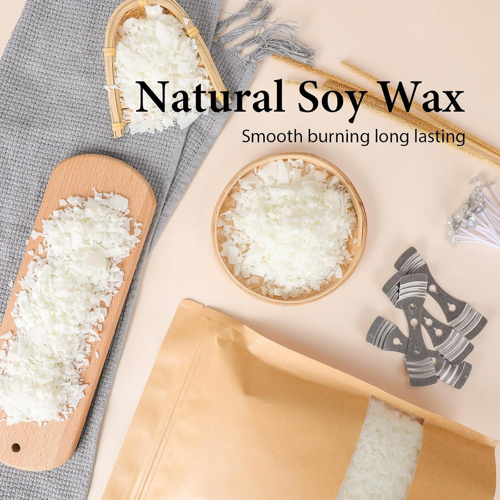 Candle Making Kit, Candle Making Kit for Adults - DIY Starter Soy Candle Making Supplies-Including Soy Wax,Electric