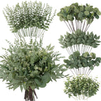 130 Pcs Mixed Eucalyptus Stem, Artificial Greenery Stems for Decor