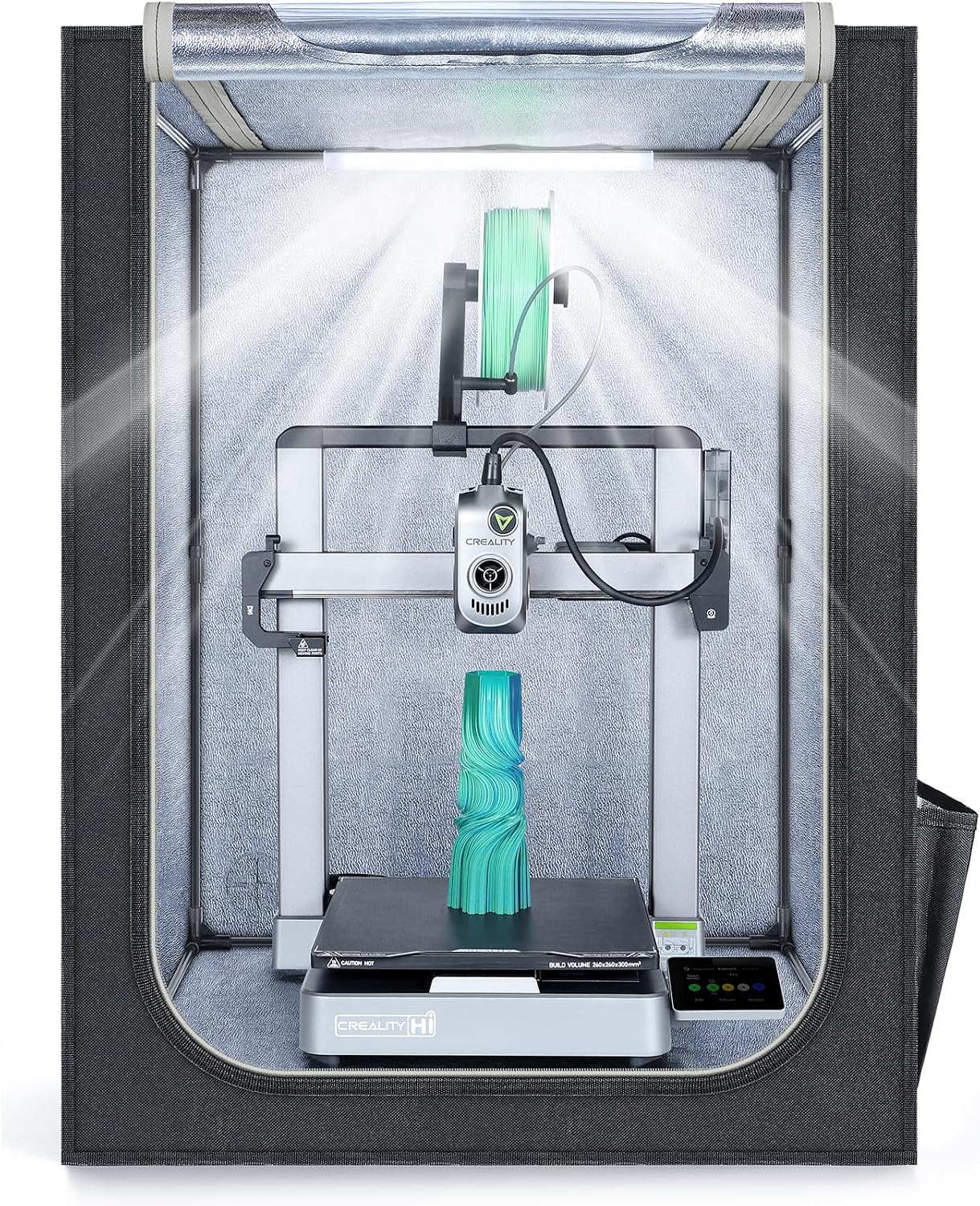 3D Printer Enclosure with LED Light+Low Noise Exhaust Fan