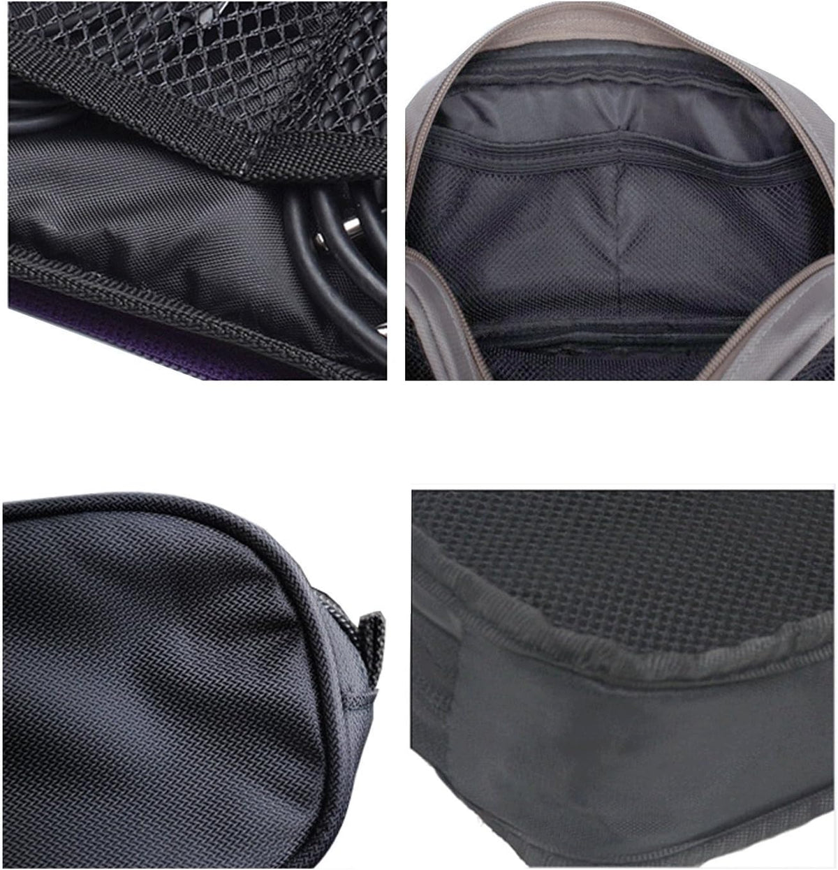 Universal Electronics Accessories Travel Organizer - Zipper Mesh Adapter Case for Laptop, Notebook, Tablet, Power