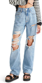 Women's Juniors High Rise Loose Fit Jean