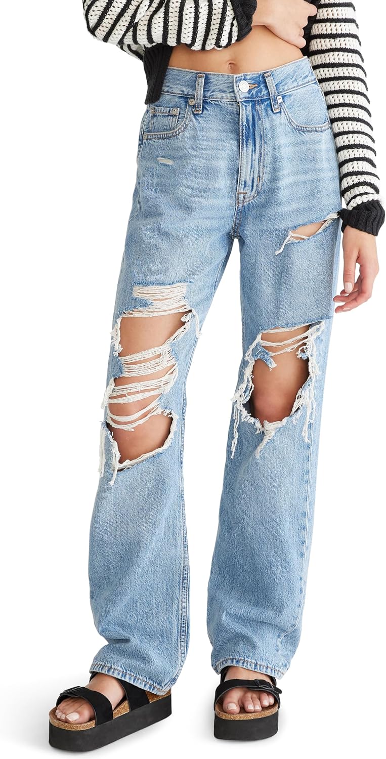 Women's Juniors High Rise Loose Fit Jean