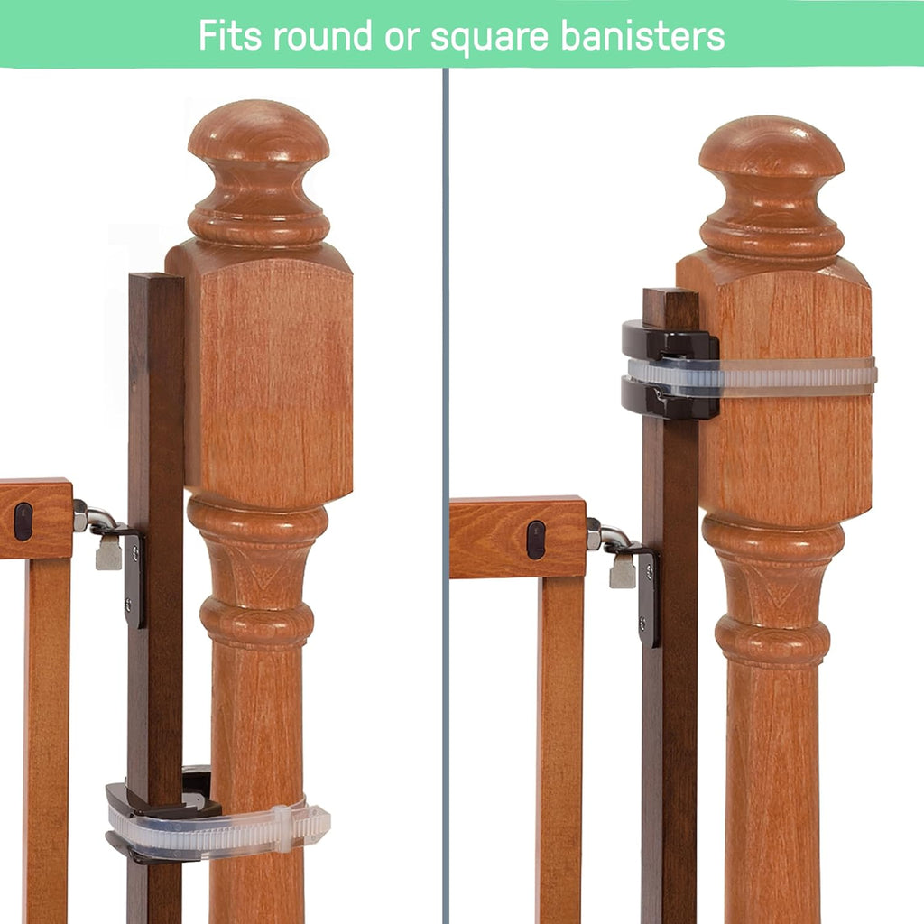 Summer Infant Banister to Banister Gate Mounting Kit - Fits Round or Square Banisters, Accommodates Most Hardware &